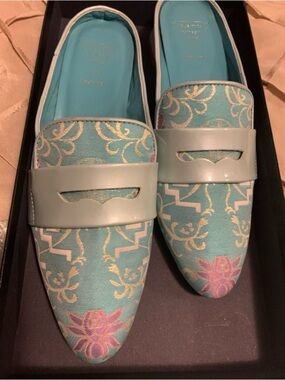 Valentina Rangoni agatta slip on mules size 8M NWOT